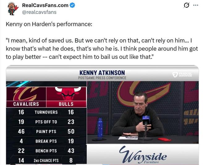 哈登36+7+9率队逆转公牛创历史纪录