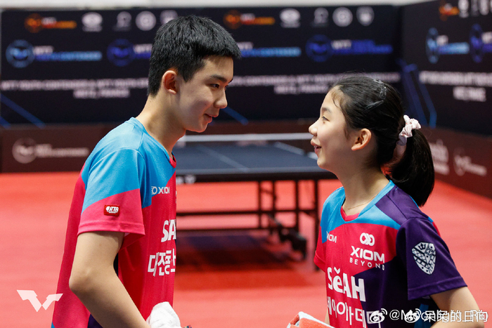 韩国兄妹组合李承洙李例叙WTT青少年赛夺冠 成继